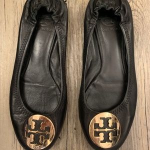 Tory Burch Leather Ballet flats in Black - 7.5